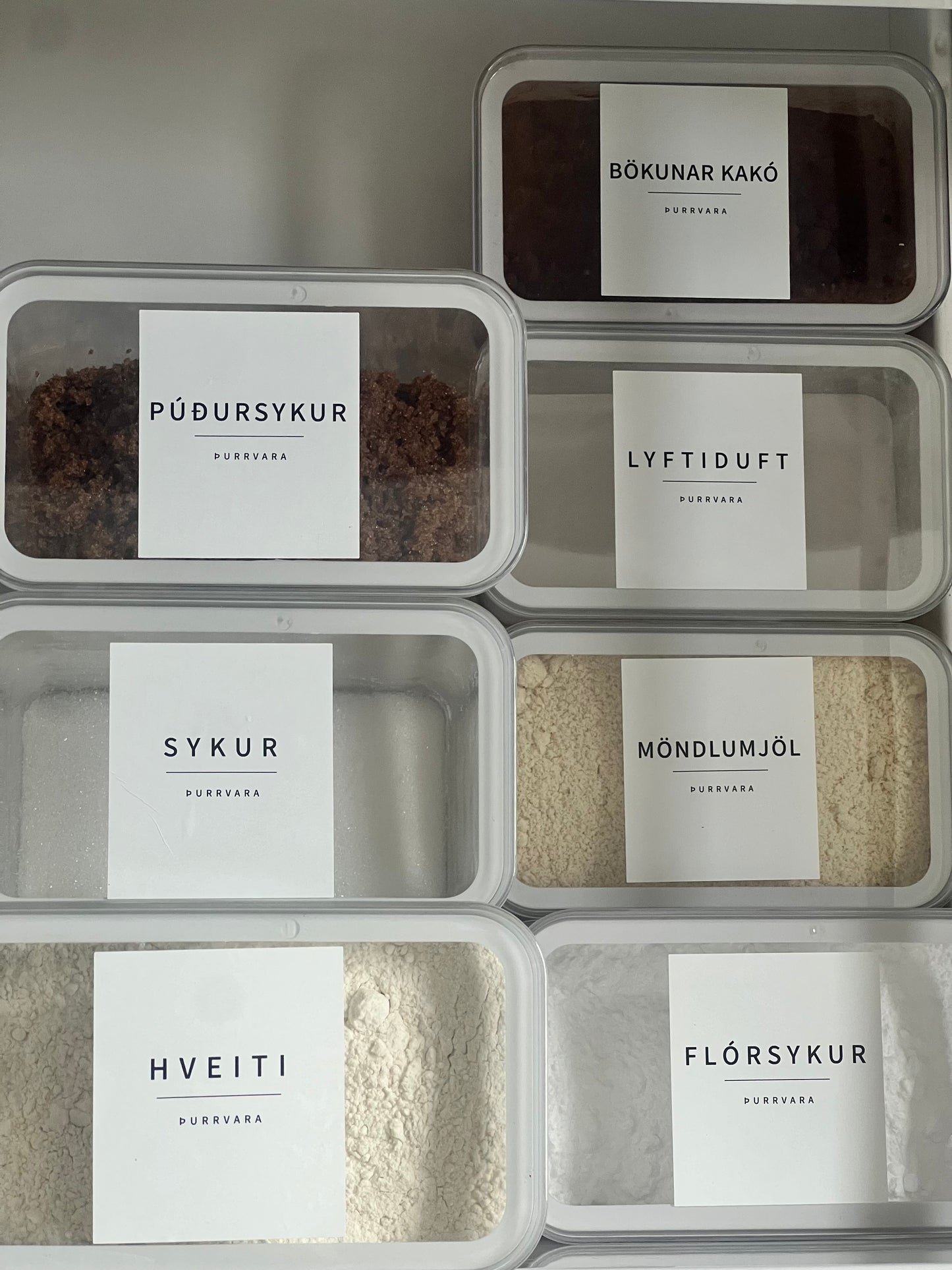 Þurrvörubox |  Þrjár stærðir