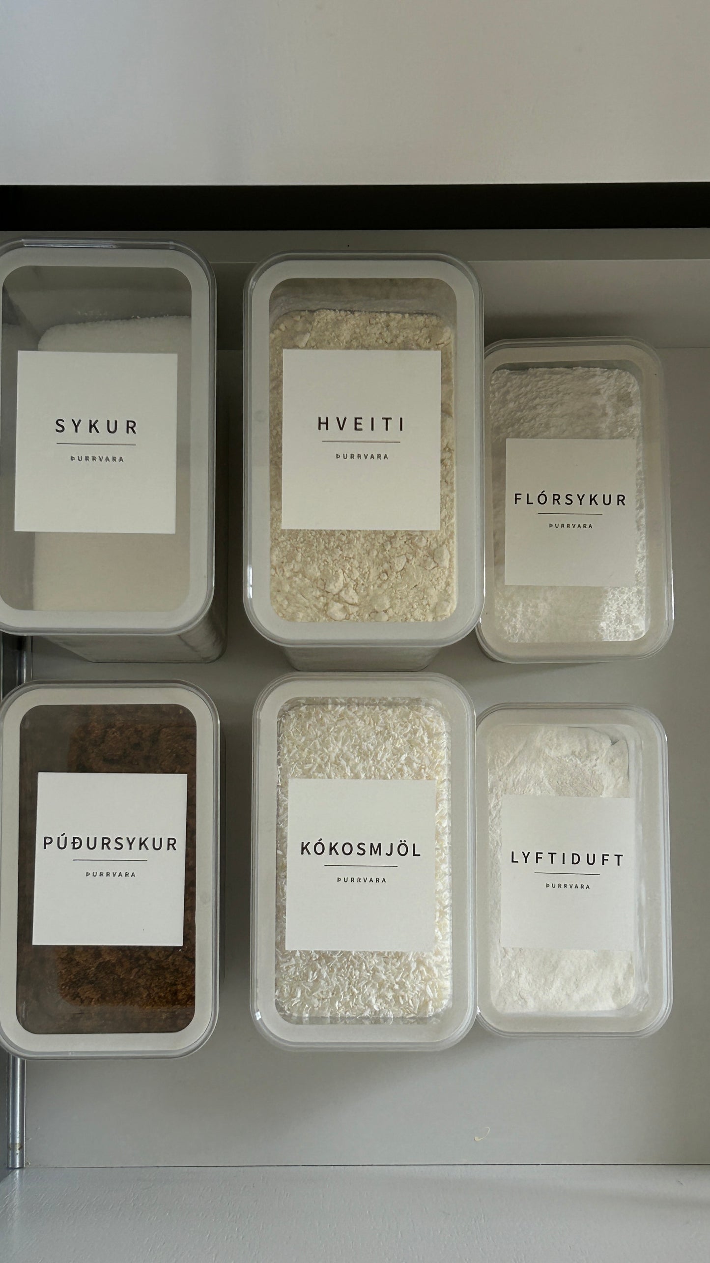 Þurrvörubox |  Þrjár stærðir